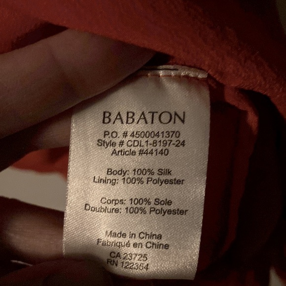 Babaton silk dress, Size Small - Picture 4 of 4